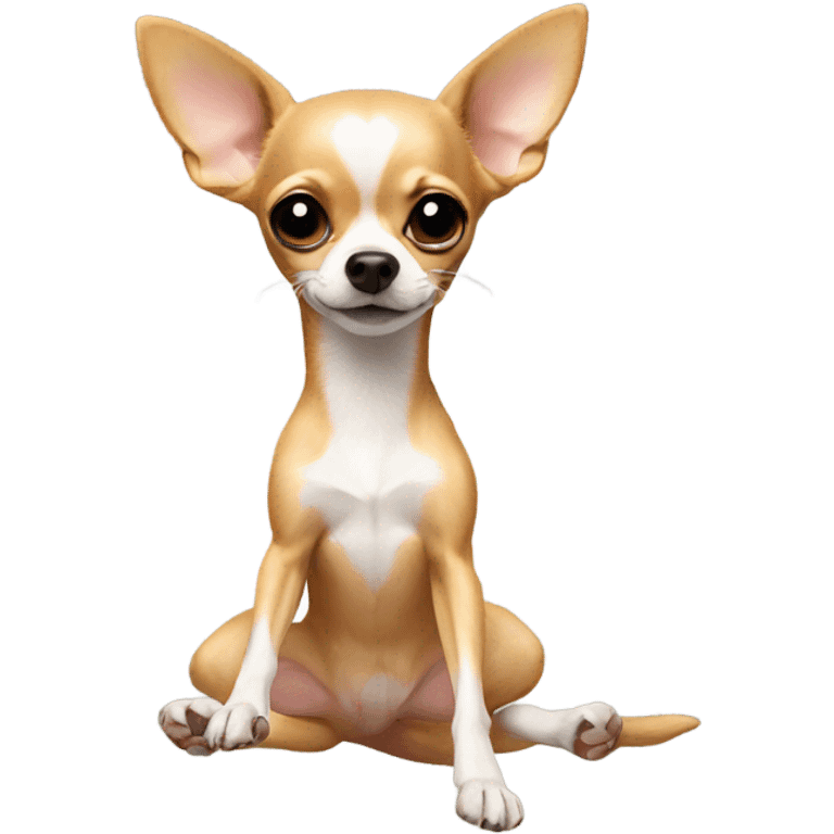 chihuahua doing splits emoji