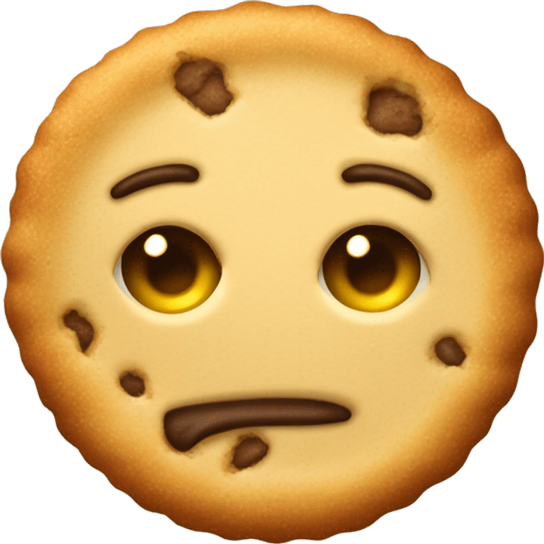 genera un emoji con una galleta quemada  emoji