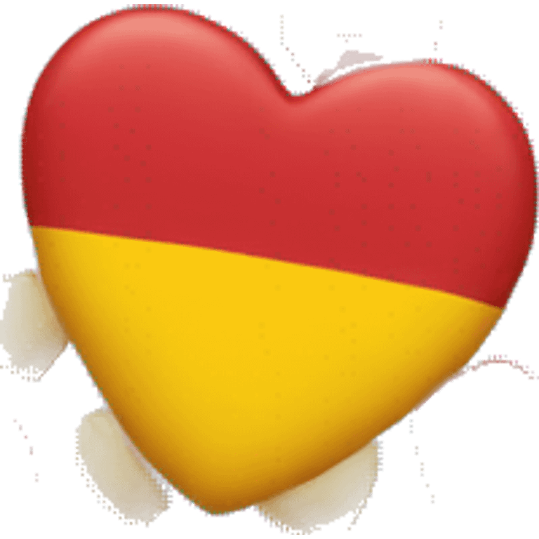 A heart with the catalonian flag emoji