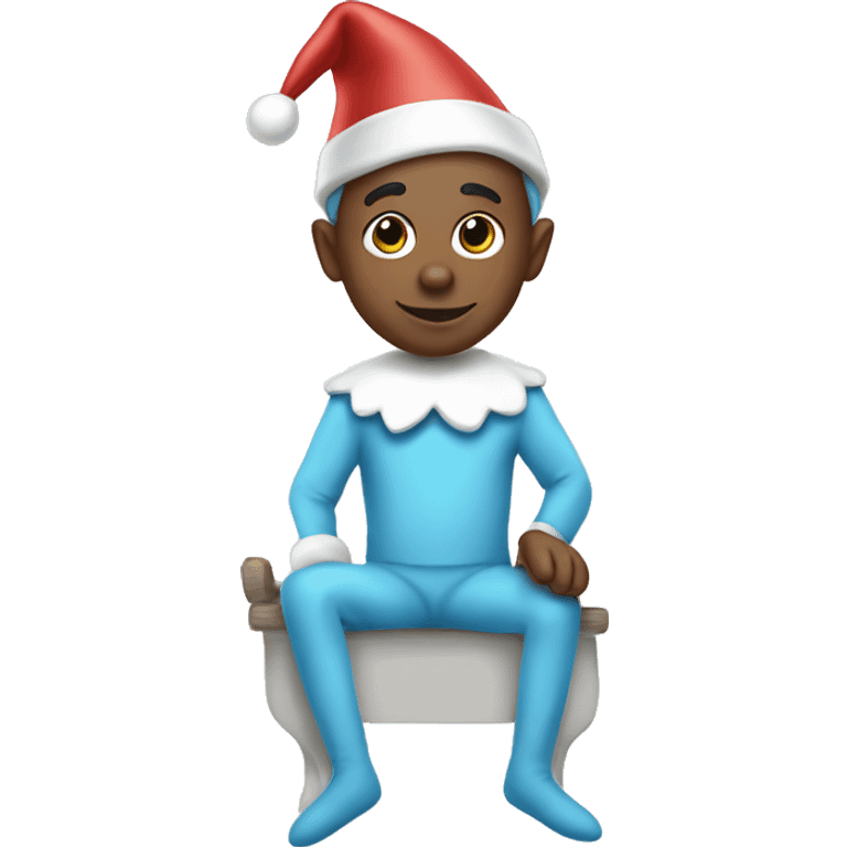 light blue elf on the shelf emoji