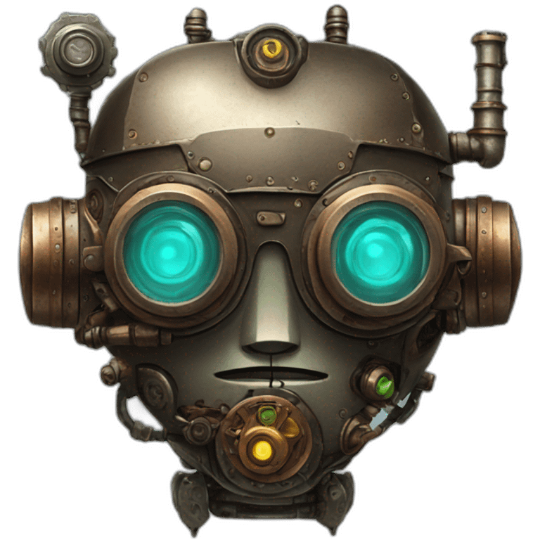 steampunk robot emoji