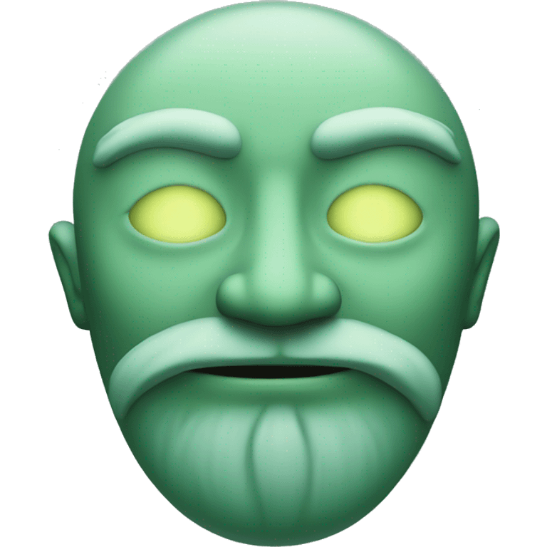 Sage green moon emoji