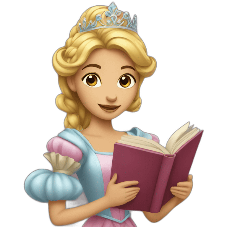 Princess with book emoji