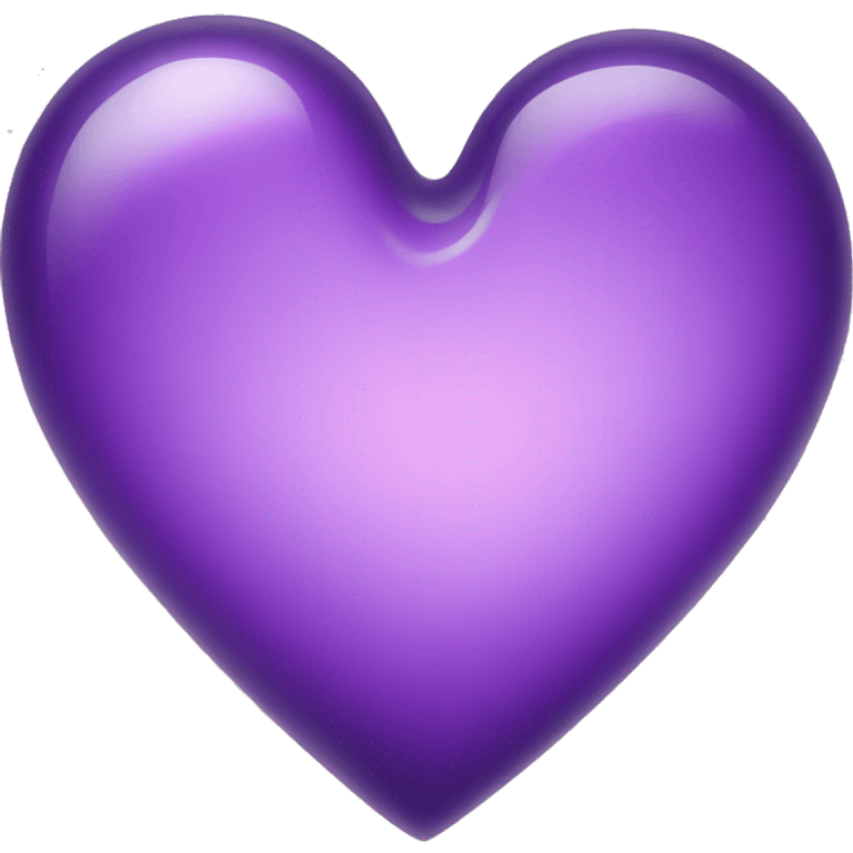 Purple glass heart  emoji