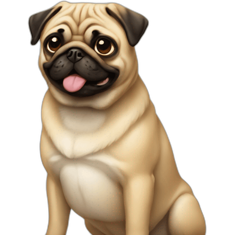 pug golden emoji