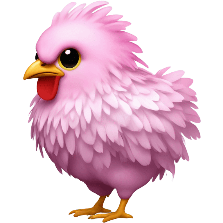 Light pink disco chicken  emoji