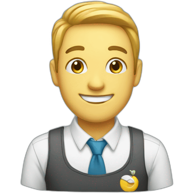 Happy staff emoji