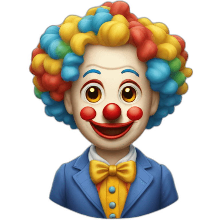 la perruque d'un clown emoji