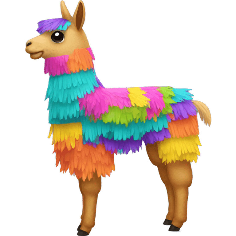 colorful llama-shaped pinata emoji