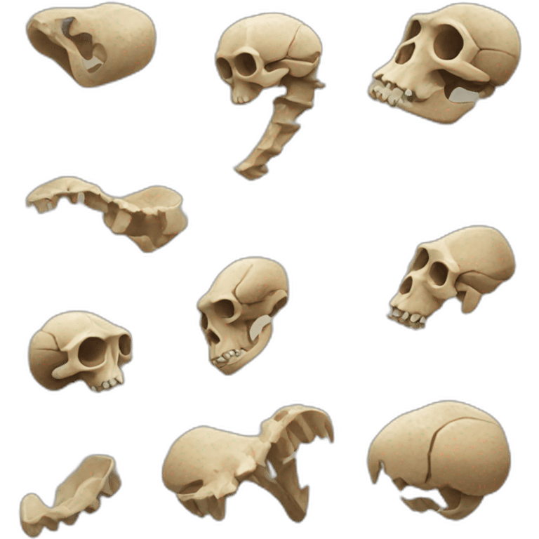 Fossil bones emoji