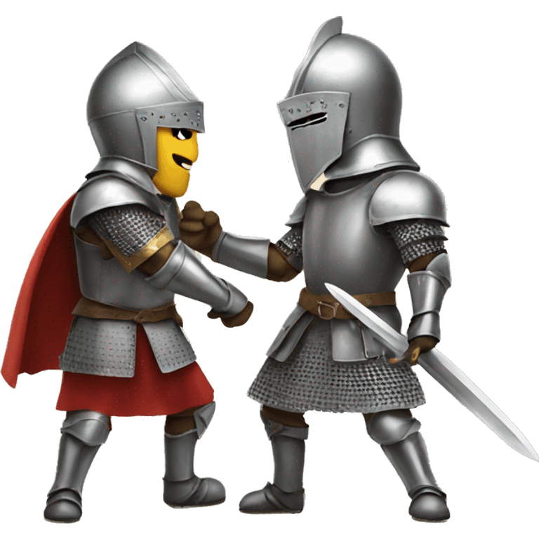 Two knights fighting emoji