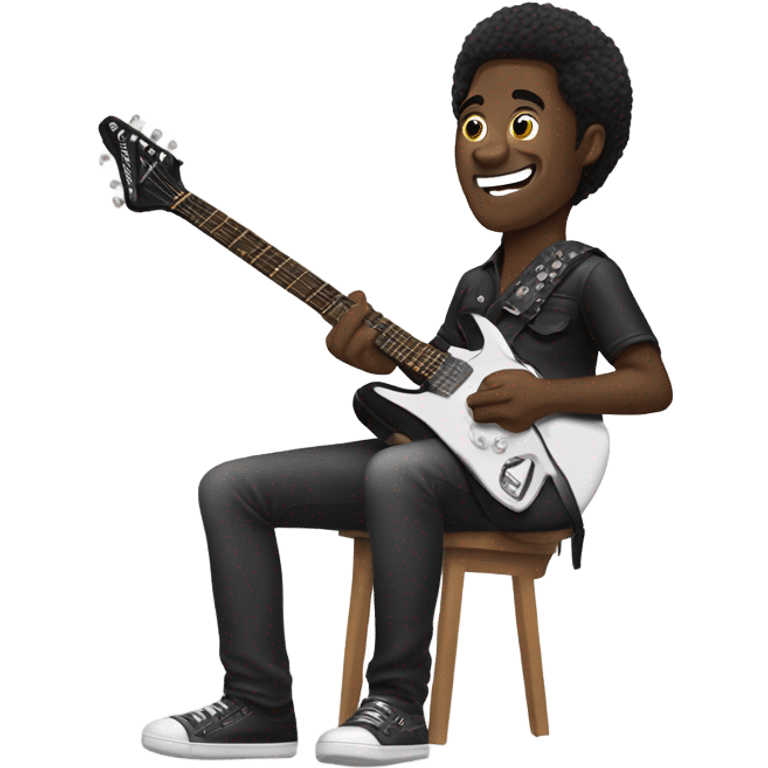 Victor Wembanyama playing electric guitar  emoji