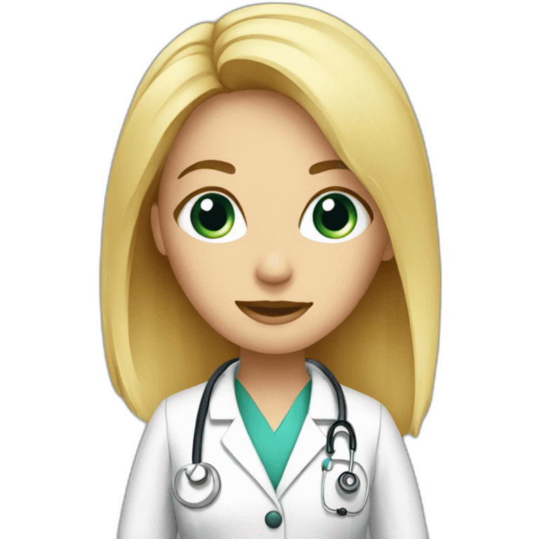 doctor female blone emoji