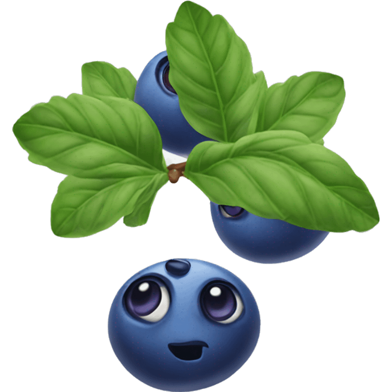 Pau of bluberries emoji