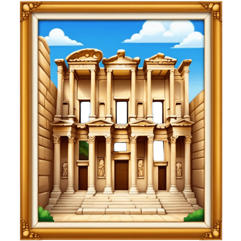 Cinematic Realistic The Library of Celsus Emoji emoji