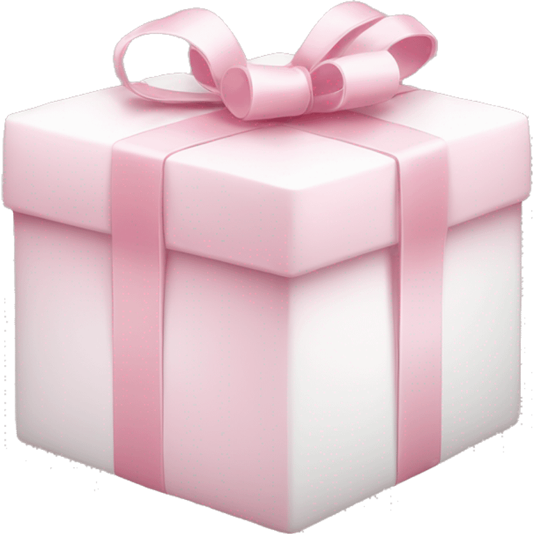 Light pink and white present emoji