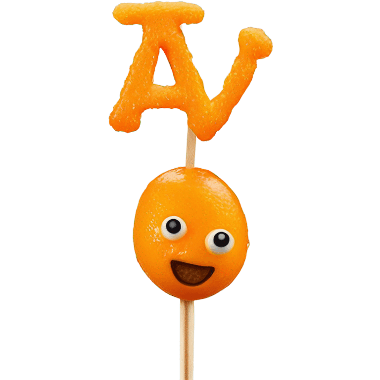 Kwek kwek on a stick emoji