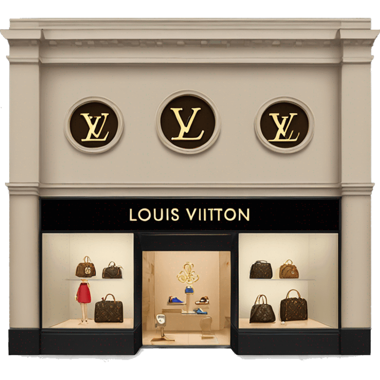 Louis Vuitton boutique emoji