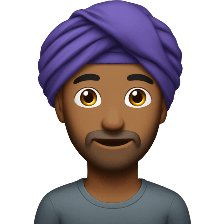 Turban (pagg) wearing man emoji