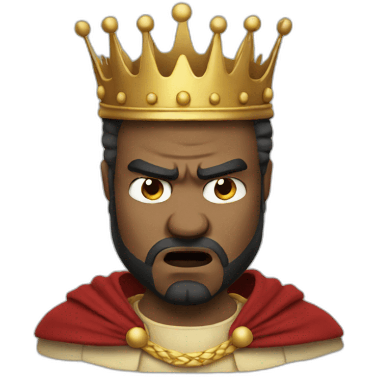 Angry king emoji