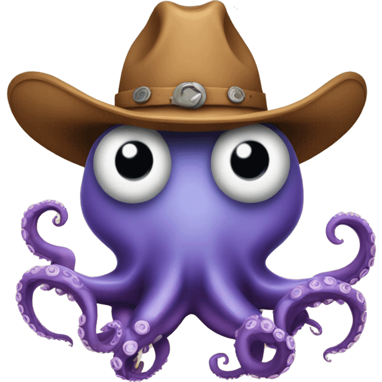 octopus with cowboy hat  emoji