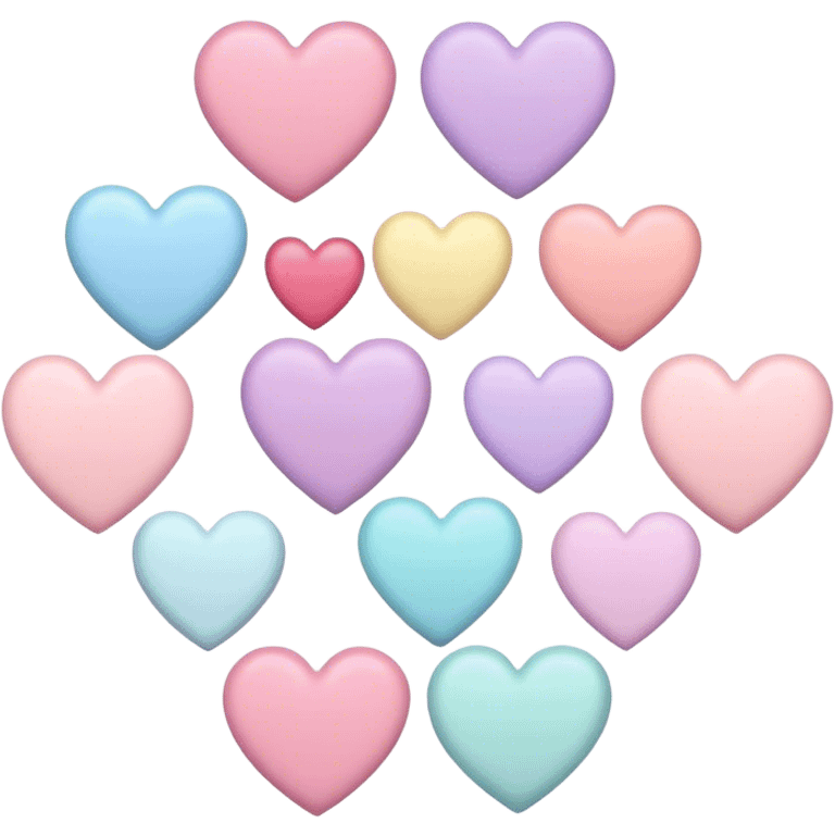 Pastel hearts emoji