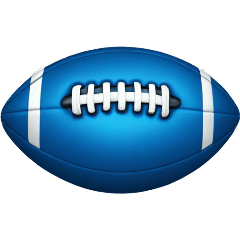 Blue football with glitter on it emoji