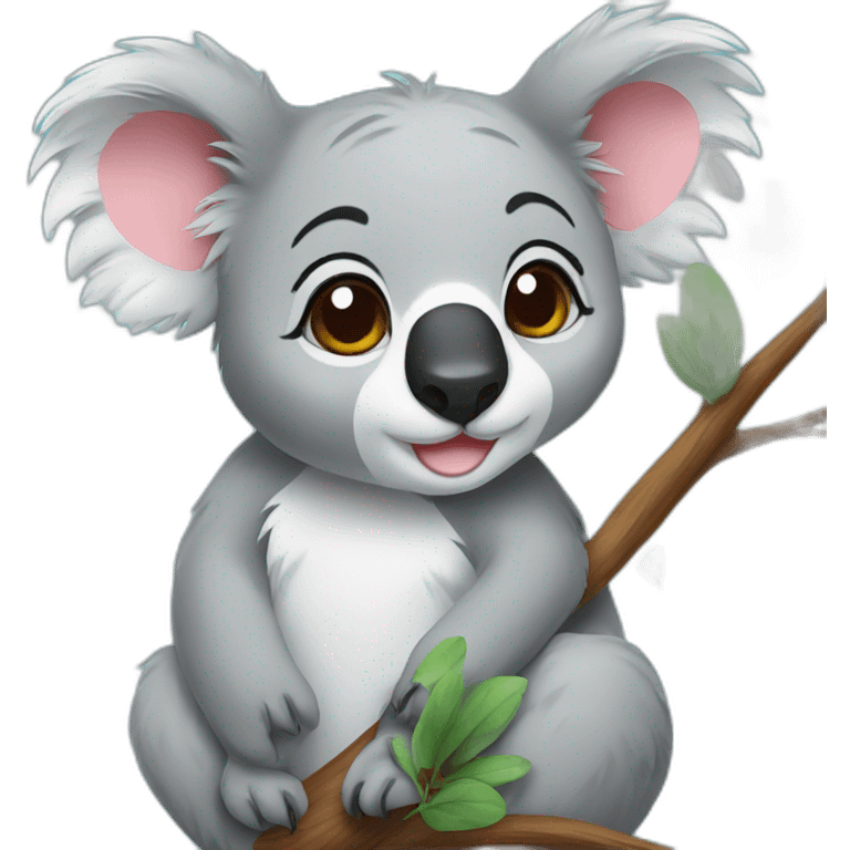 koala love cat emoji