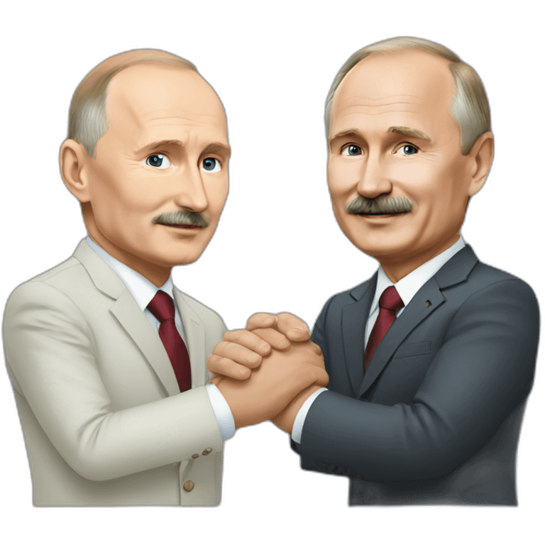 putin and lukashenko holding hands emoji