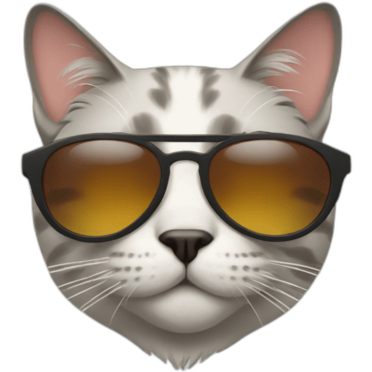 Cat with sunglasses emoji