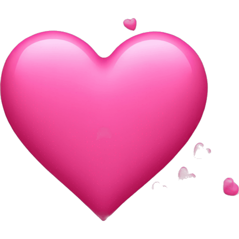 Create a pink heart with smaller pink hearts floating around it emoji