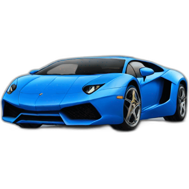 blue lamborgini  emoji