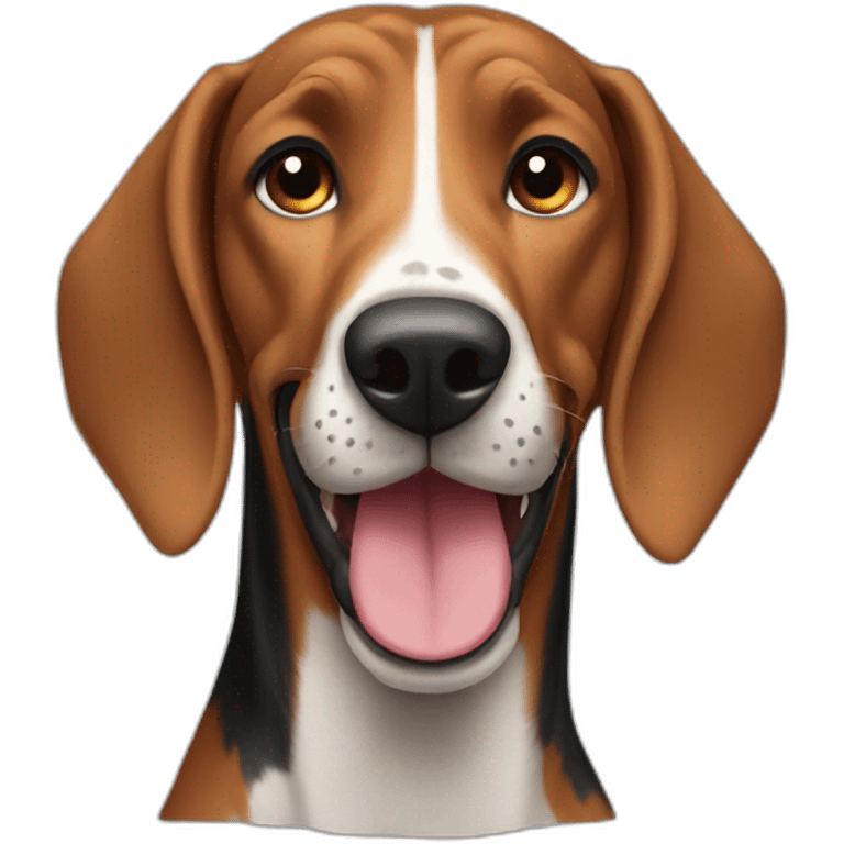 happy coonhound emoji