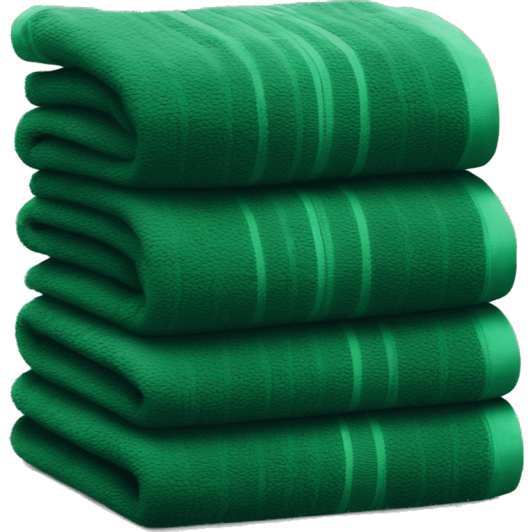 dark green stacked towels  emoji