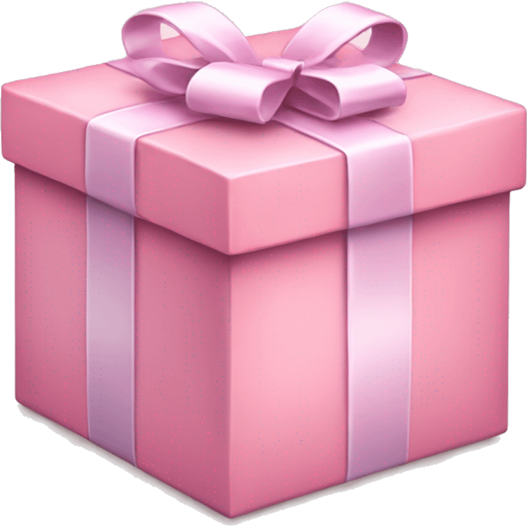 Pastel pink present box emoji