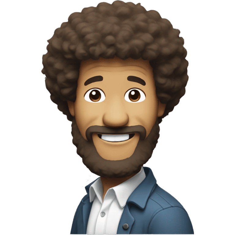 Bob Ross dancing emoji