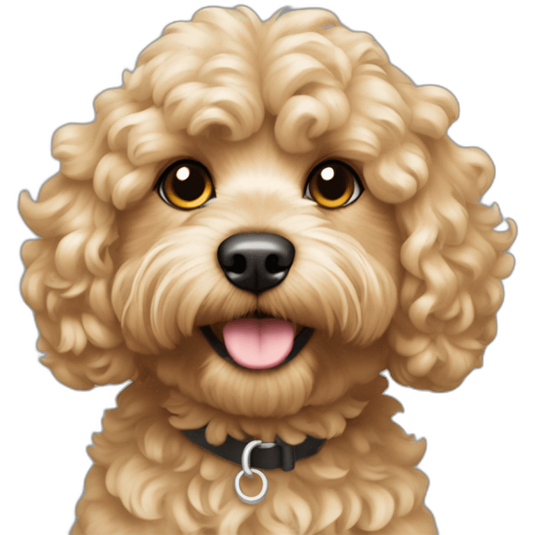 Curly Fur, Light blonde, Cavapoo emoji