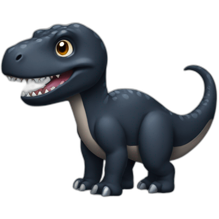 Black dinosaur emoji