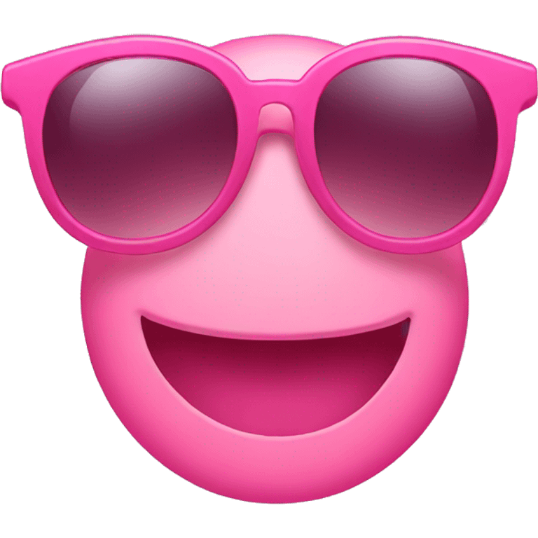 pink emoji sunglasses smile emoji