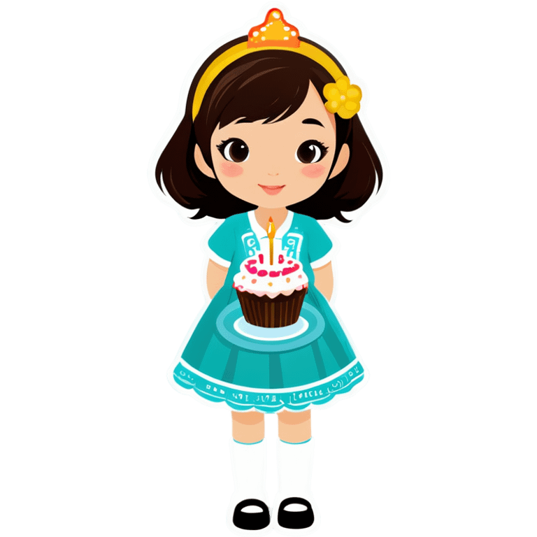 Birthday Girl asian  emoji