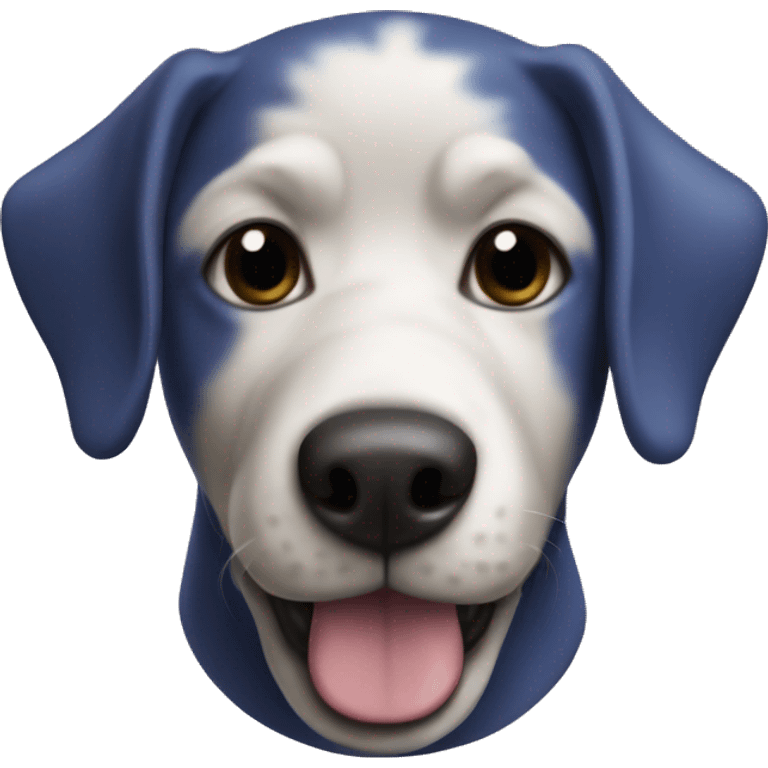 Dog as a blueberry emoji