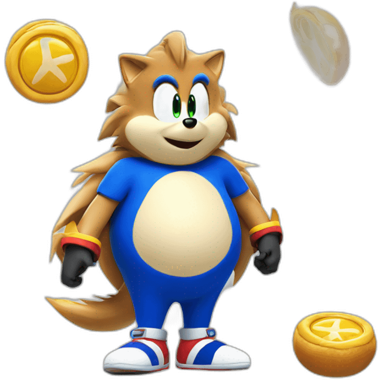 obese blue sonic the hedgehog emoji