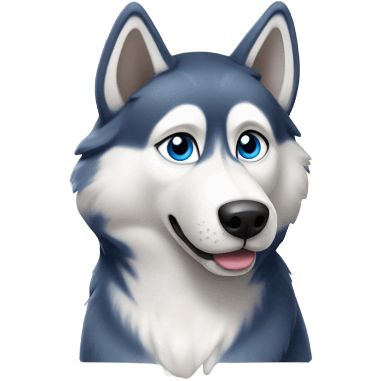 Standing husky emoji