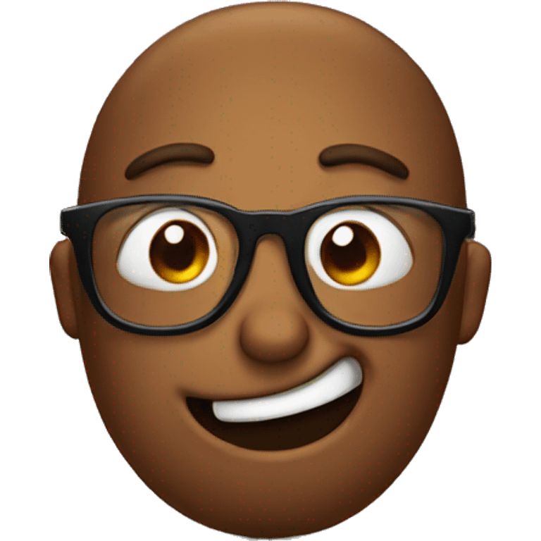 Poop with glasses emoji