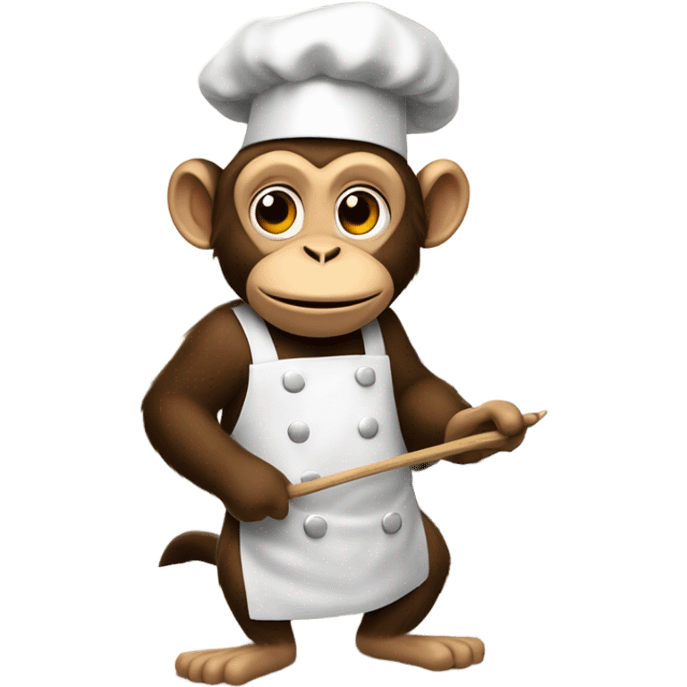 cooking monkey  emoji