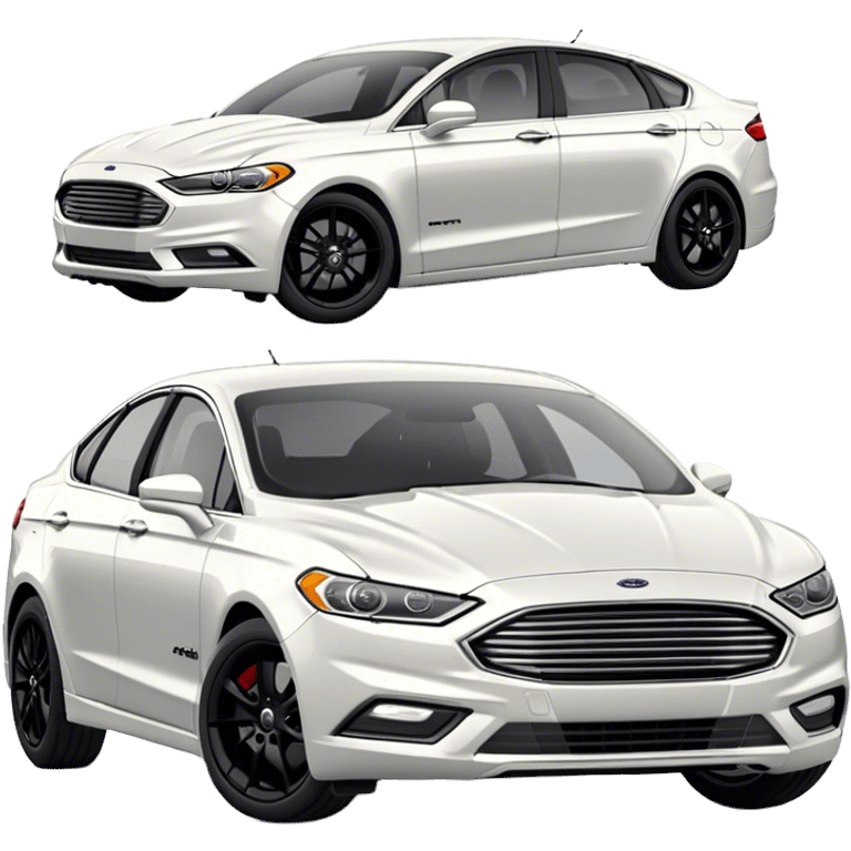 black 2018 Ford fusion with black rims emoji