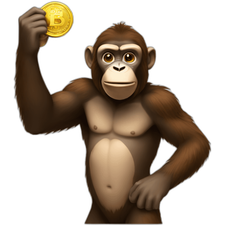 ape holding toncoin emoji