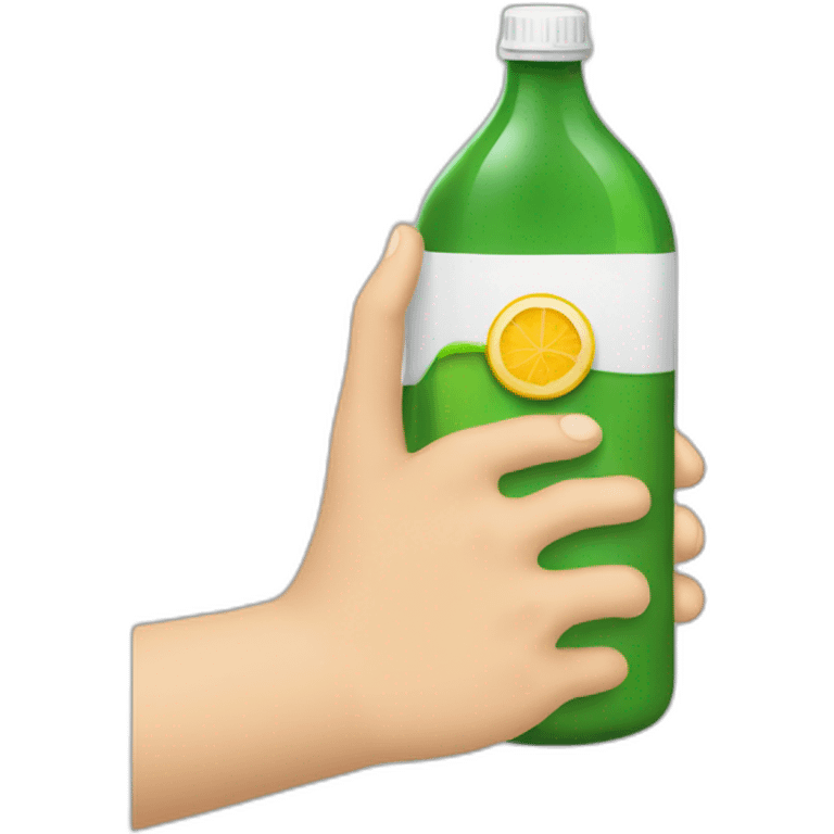 Mono enfadafo con una botella rota en la mano emoji