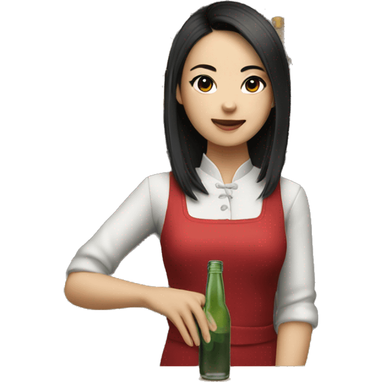 Chinese bartender girl emoji