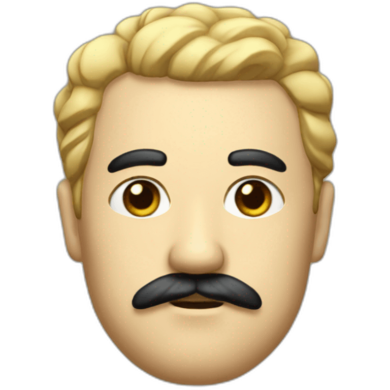 dictator with a small black mustache emoji